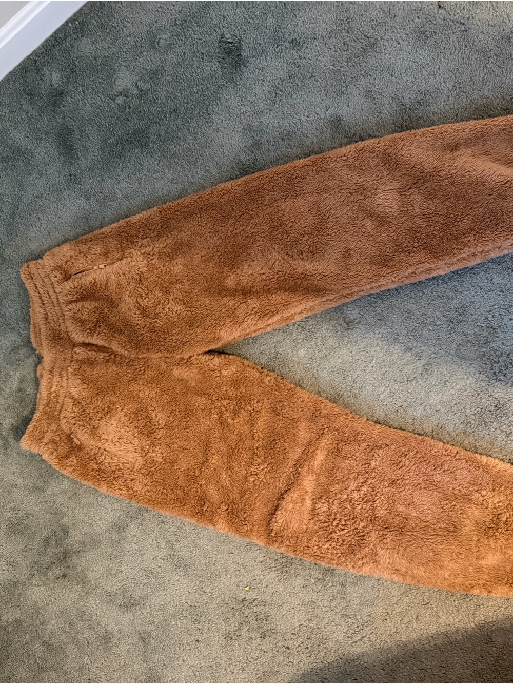 American Eagle Outfitters Plush Brown Fuzzy Jogger Pants